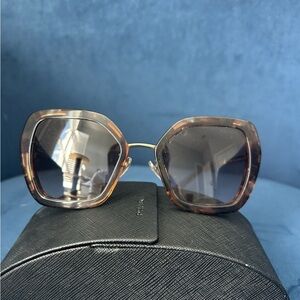 Prada Caramel Tortoise Sunglasses PR53YS New